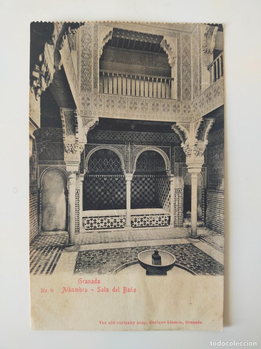 Postales: Tarjeta Postal GRANADA: Alhambra, Sala del Ba&ntilde;o - Enrique Linares - Sin Circular.