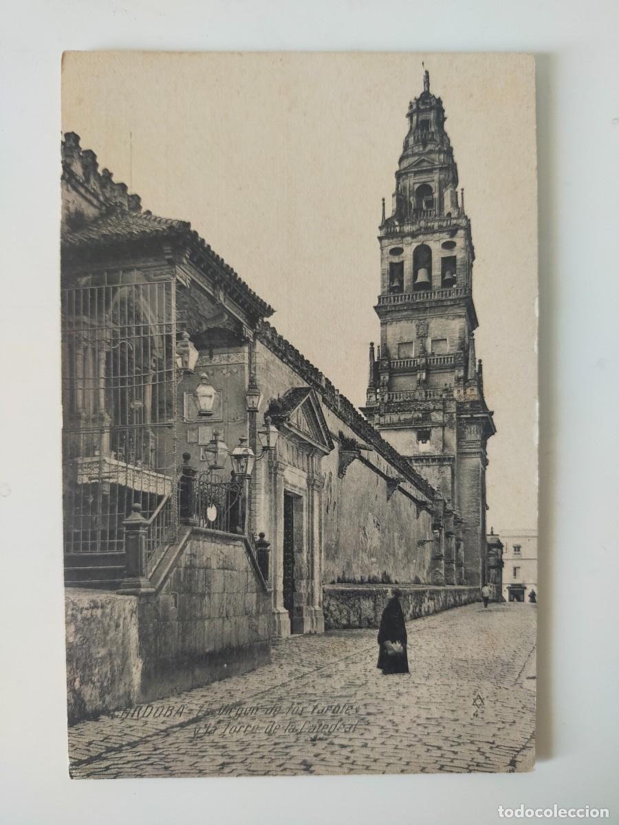 Postales: Tarjeta Postal CORDOBA: La Virgen de los Faroles y Torre de la Catedral - Ed Margara - Escrita.