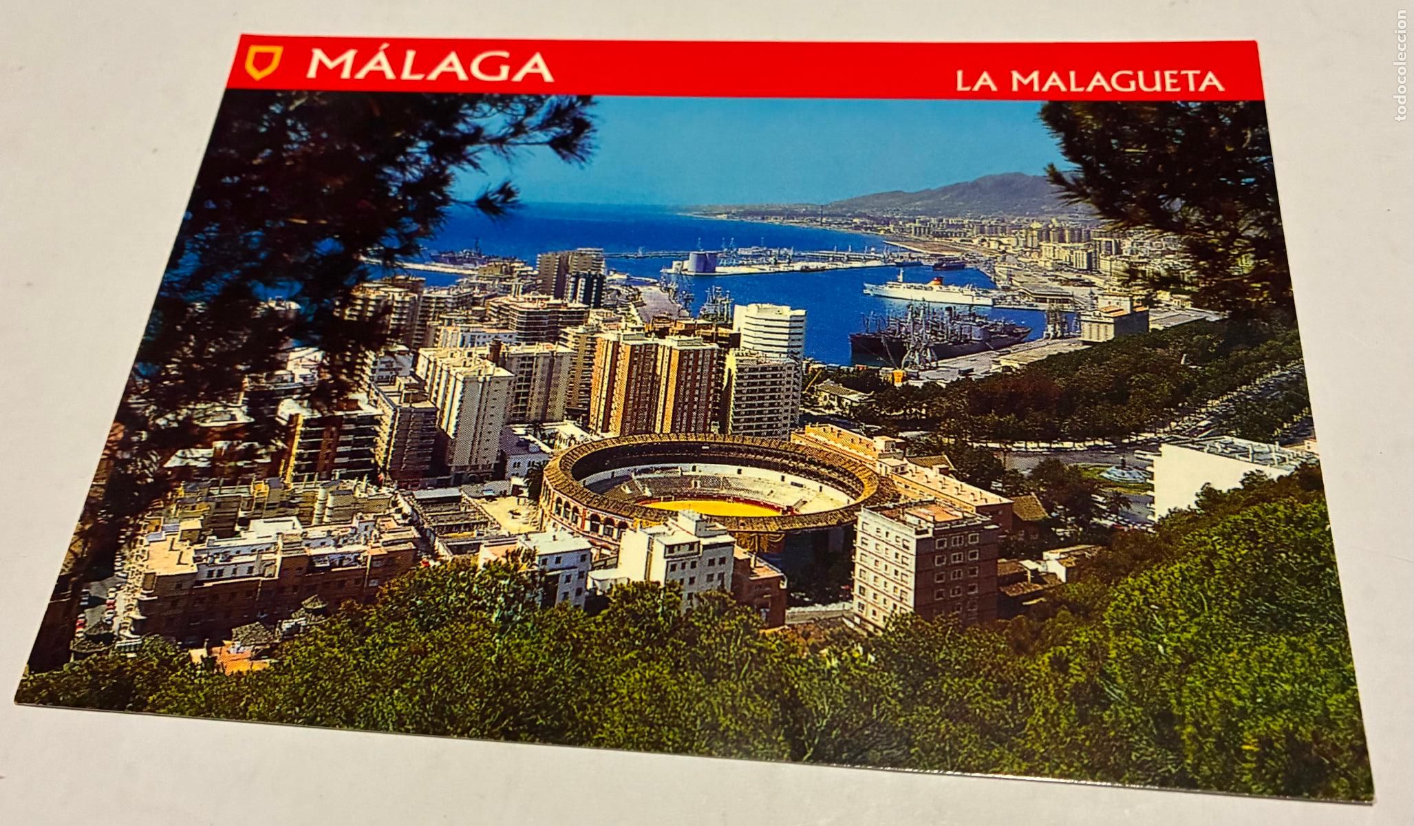 Postales: POSTAL MALAGA, Plaza de Toros y Puerto