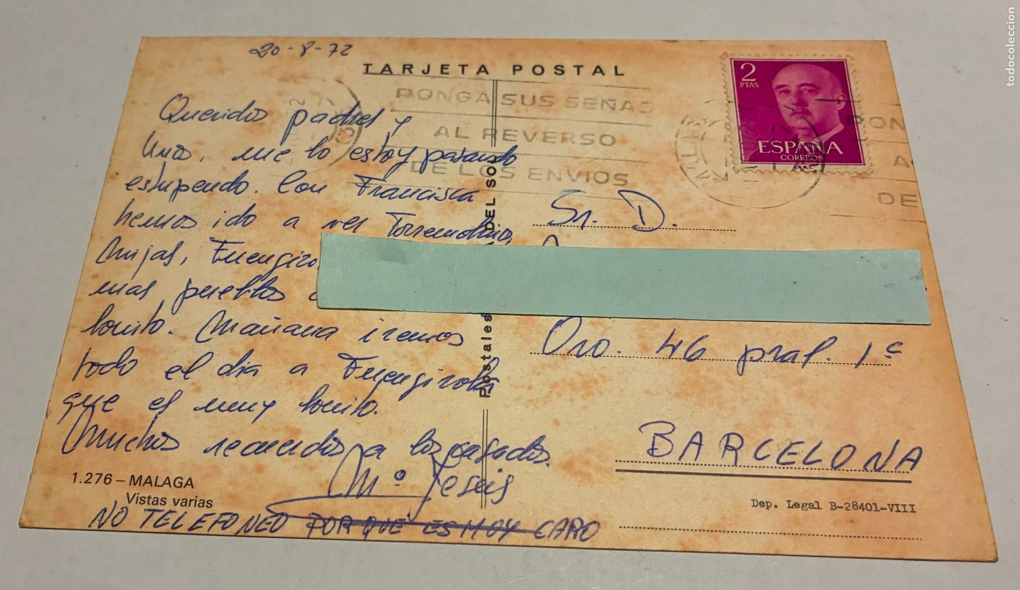 Postales: POSTAL MALAGA, Vistas Varias - Foto 2