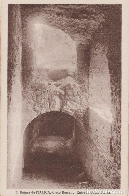 Postales: SANTIPONCE (Sevilla) RUINAS DE ITALICA, CIRCO ROMANO, ENTRADA DE LAS FIERAS - L.ROISIN N&ordm;3- S/C