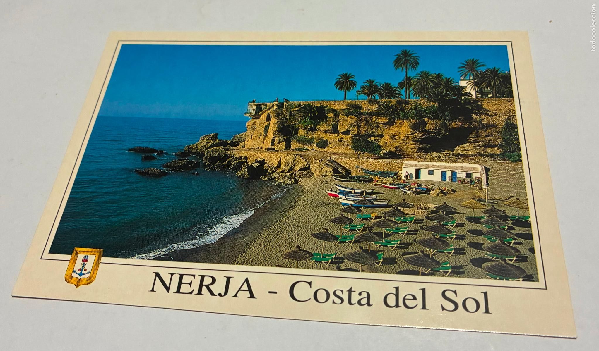 Postales: POSTAL NERJA COSTA DEL SOL PLAYA DE CALAHONDA, BALCON DE EUROPA