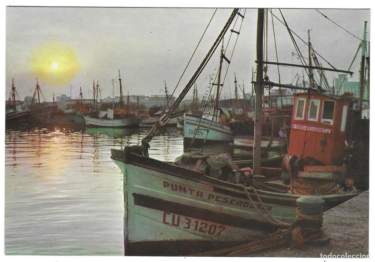 Postales: Postal M&aacute;laga. Puesta de Sol en el Puerto. ref. 7-anda89