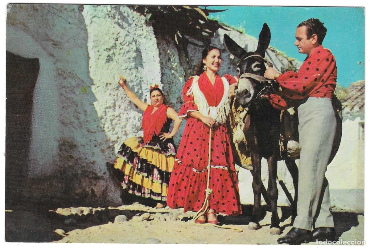 Postales: Postal Bailadores del Sacromonte. Granada. ref. 7-anda100