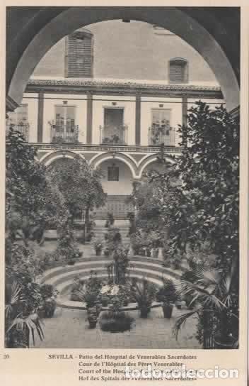 Postales: SEVILLA SIN ESCRIBIR HOSPITAL VENERABLES SACERDOTES