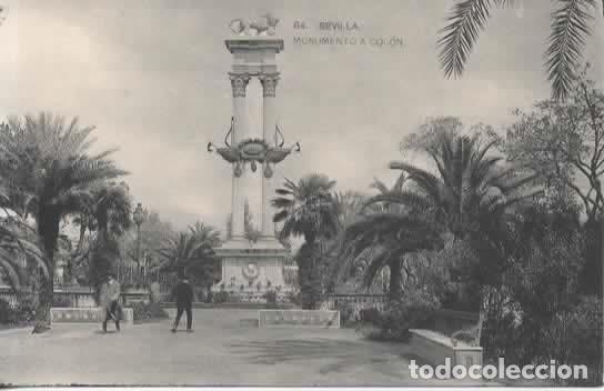 Postales: SEVILLA SIN ESCRIBIR MONUMENTO A COLON