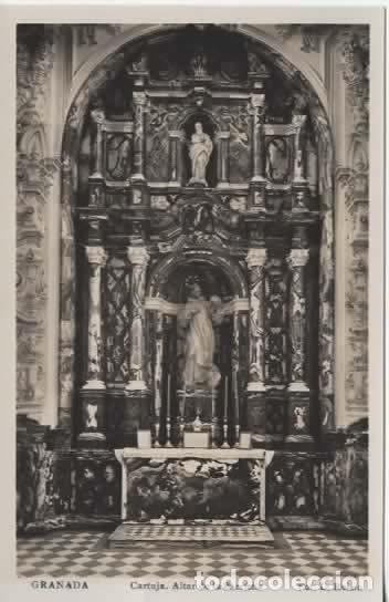 Postales: GRANADA SIN ESCRIBIR CARTUJA ALTAR SACRISTIA