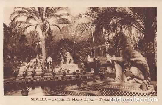 Postales: SEVILLA SIN ESCRIBIR PARQUE MARIA LUISA