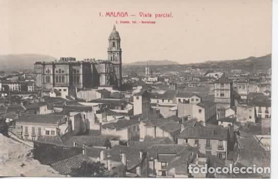 Postales: MALAGA SIN ESCRIBIR VISTA PARCIAL