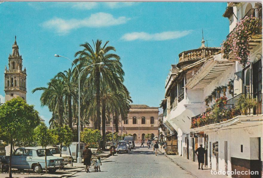 Postales: ECIJA (SEVILLA) PLAZA DE ESPA&Ntilde;A, ACERA DE SAN FRANCISCO - JOS&Eacute; BERSAB&Eacute; - CIRCULADA