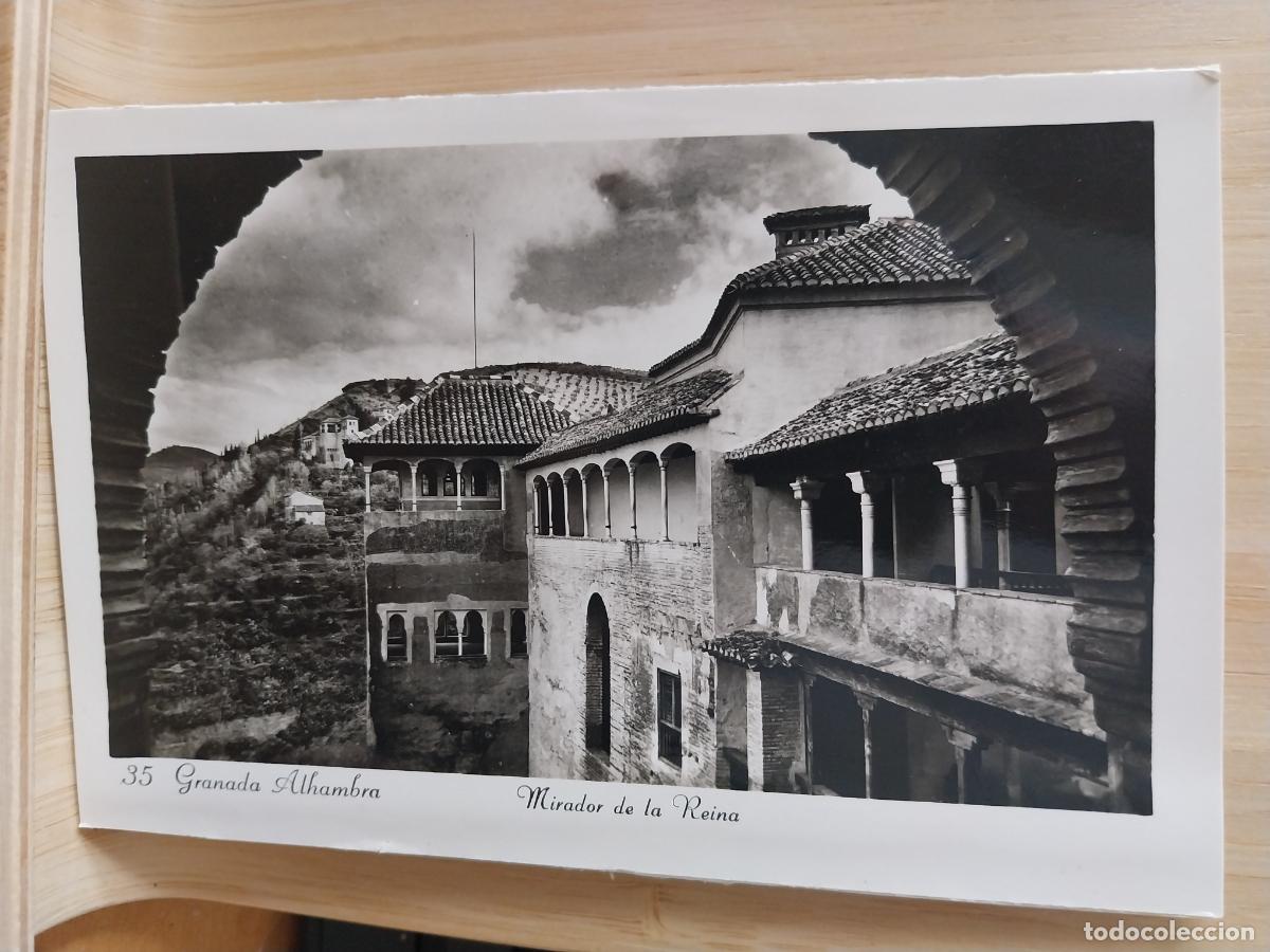 Postales: MIRADOR DE LA REINA ALHAMBRA GRANADA POSTAL N&ordm; 35 SC ORIGINAL BN