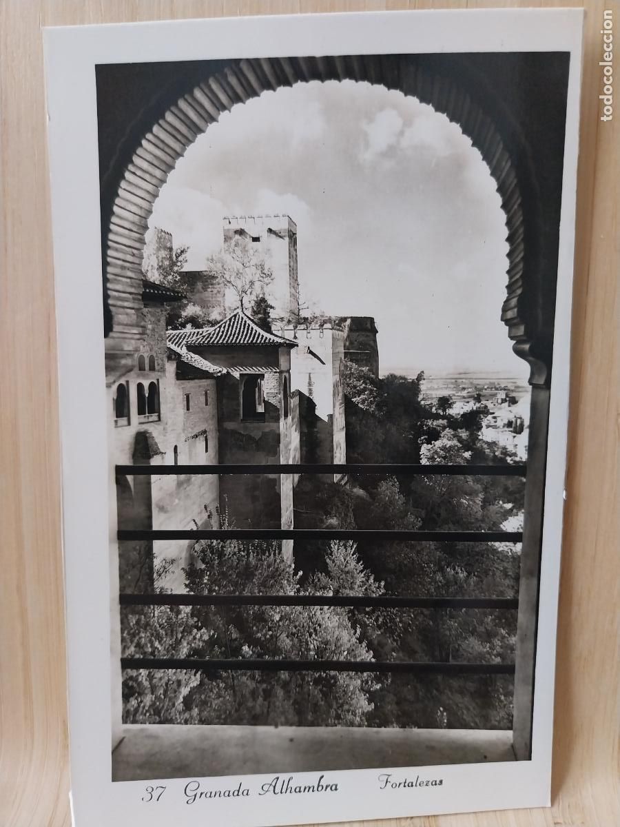 Postales: FORTALEZA ALHAMBRA GRANADA POSTAL N&ordm; 37 SC ORIGINAL BN