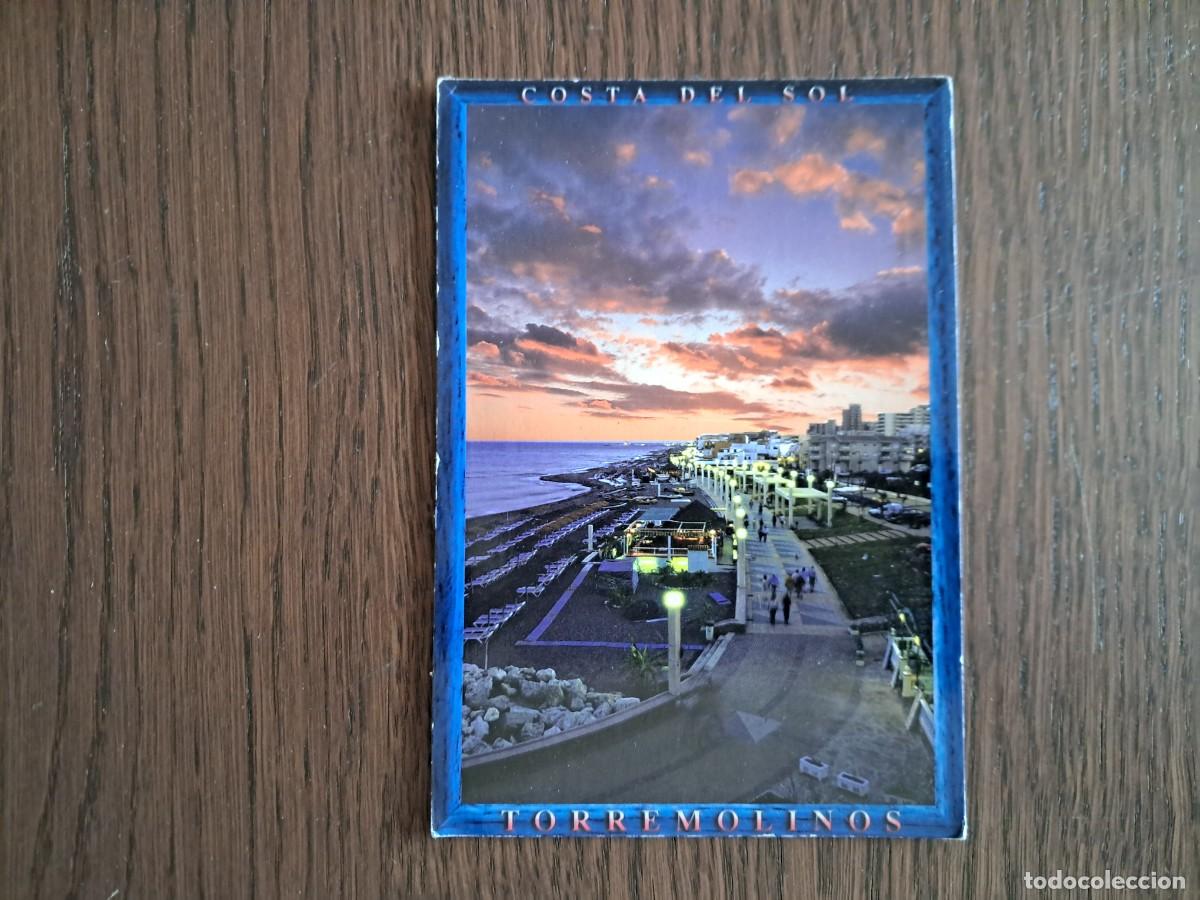 Postales: postal de Espa&ntilde;a, Carihuela, Torremolinos, puesta de sol. escrita, a&ntilde;o 2000.