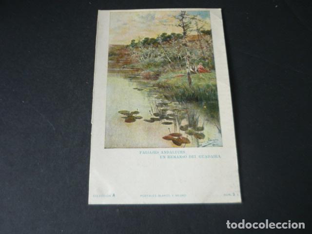 Cartoline: UN REMANSO DEL GUADAIRA PAISAJES ANDALUCES POSTAL COLECCION BLANCO Y NEGRO