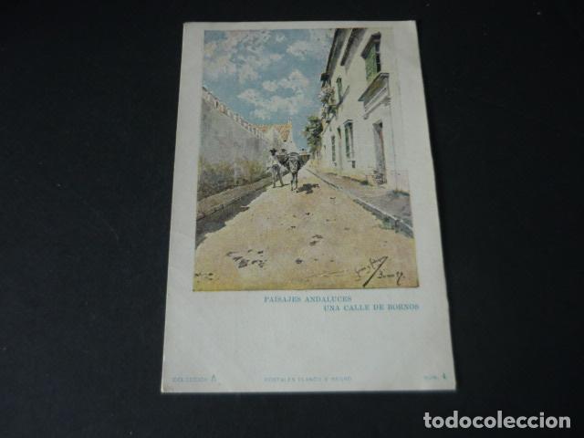 Cartes Postales: UNA CALLE DE BORNOS PAISAJES ANDALUCES POSTAL COLECCION BLANCO Y NEGRO