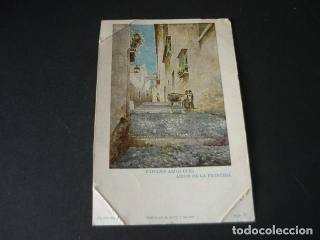 Cartes Postales: ARCOS DE LA FRONTERA PAISAJES ANDALUCES POSTAL COLECCION BLANCO Y NEGRO