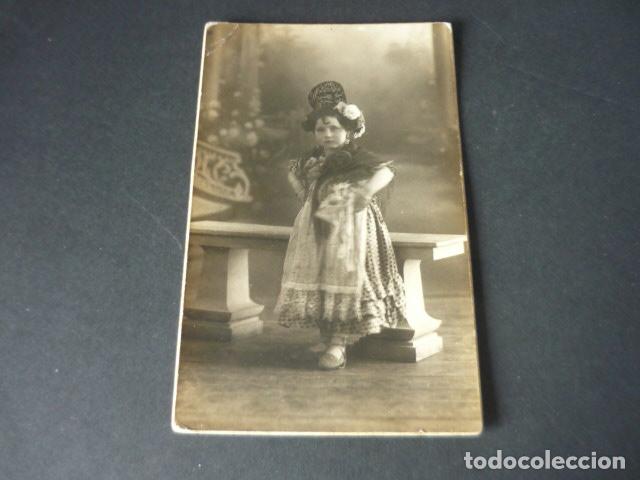 Postais: ANTEQUERA MALAGA EMILIO FOTOGRAFO RETRATO DE NI&Ntilde;A DISFRAZADA POSTAL FOTOGRAFICA