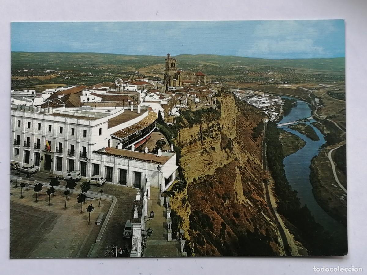 Postales: POSTAL 18319 NUEVA-ARRIBA 15 ARCOS FRONTERA CADIZ PL. ESPA&Ntilde;A CORTE DE LA PE&Ntilde;A