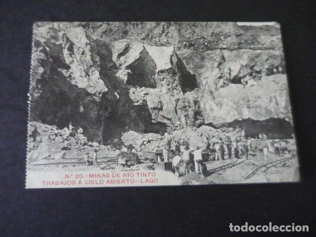 Postkarten: MINAS DE RIO TINTO HUELVA TRABAJOS A CIELO ABIERTO LAGO
