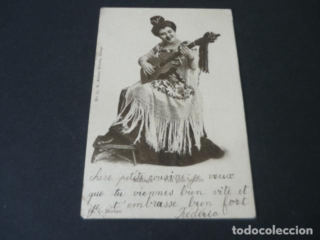Postales: MALAGA UNA GRAN TOCAORA ED. R. ALVAREZ MORALES N&ordm; 63 REVERSO SIN DIVIDIR