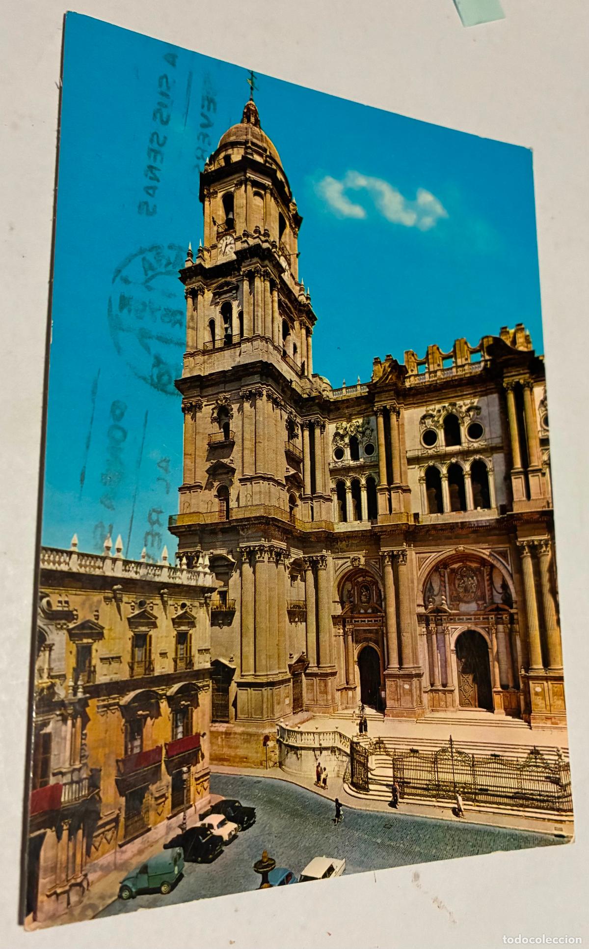Postales: POSTAL MALAGA, FACHADA DE LA CATEDRAL