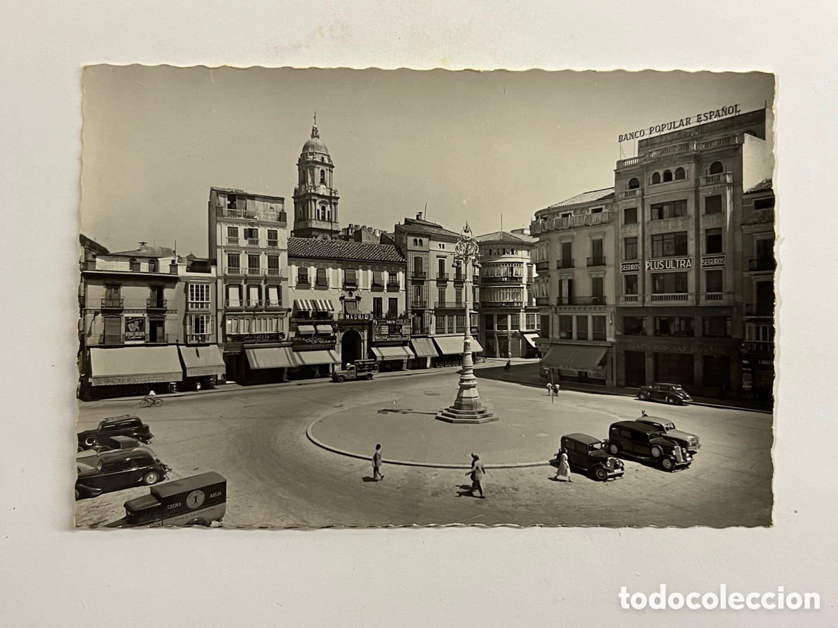 Postales: M&Aacute;LAGA. Postal No.4, Plaza de Jos&eacute; Antonio.. Edic., Garc&iacute;a Garrabella (h.1950?) S/C