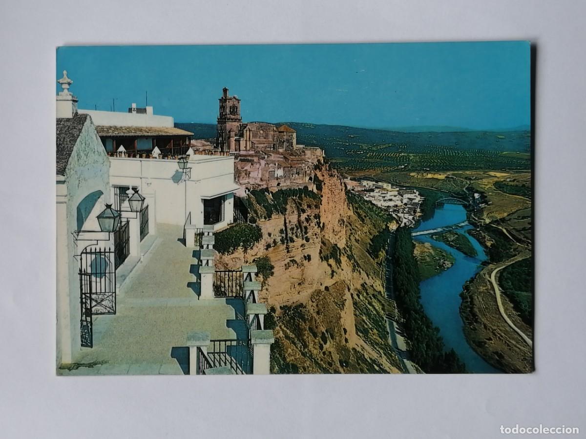 Postales: POSTAL 18386 MAT.1980S-CINEFILM 2677 ARCOS FRONTERA CADIZ PANORAMICA DESDE MIRADOR PL.ESPA&Ntilde;A