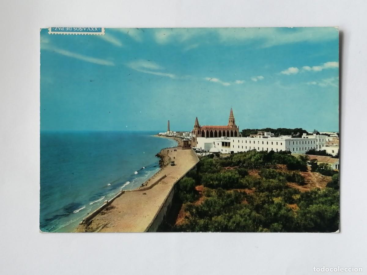 Postales: POSTAL 18362 MAT.1966-RO-FOTO CEBALLOS 7 CHIPIONA CADIZ SANTUARIO PLAYA REGLA -RELIGION