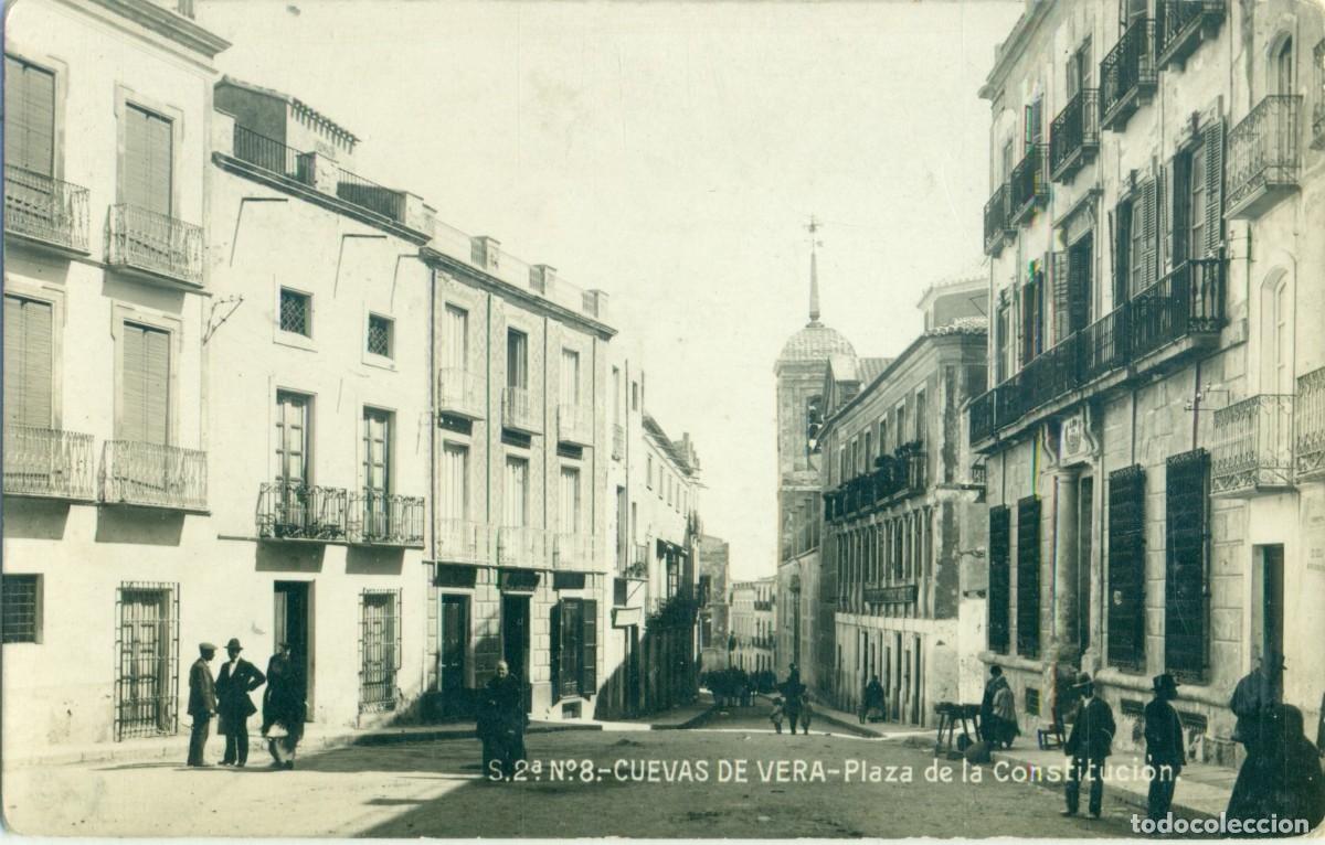Postales: ALMERIA. CUEVAS DE VERA. PLAZA DE LA CONSTITUCI&Oacute;N. HACIA 120.