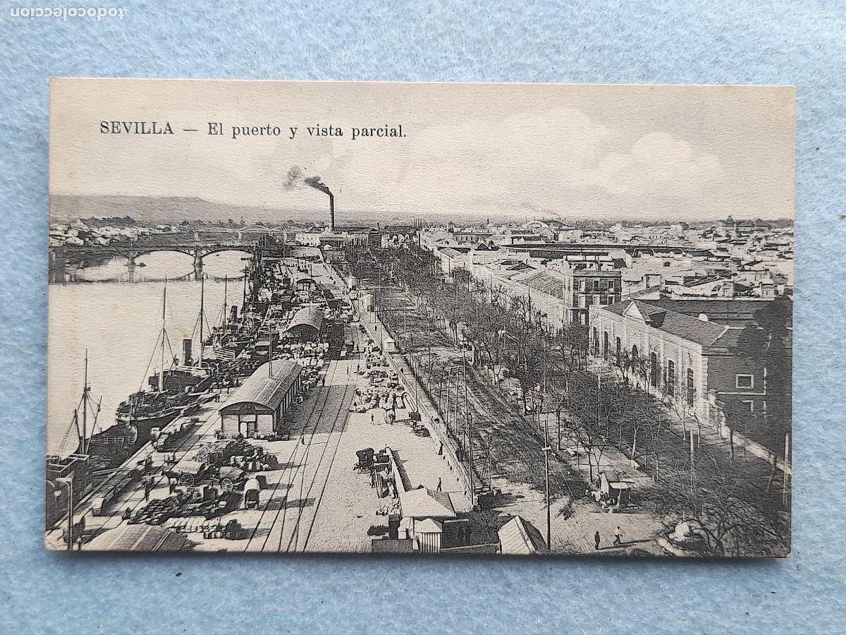 Cartoline: Sevilla. El Puerto y Vista Parcial.