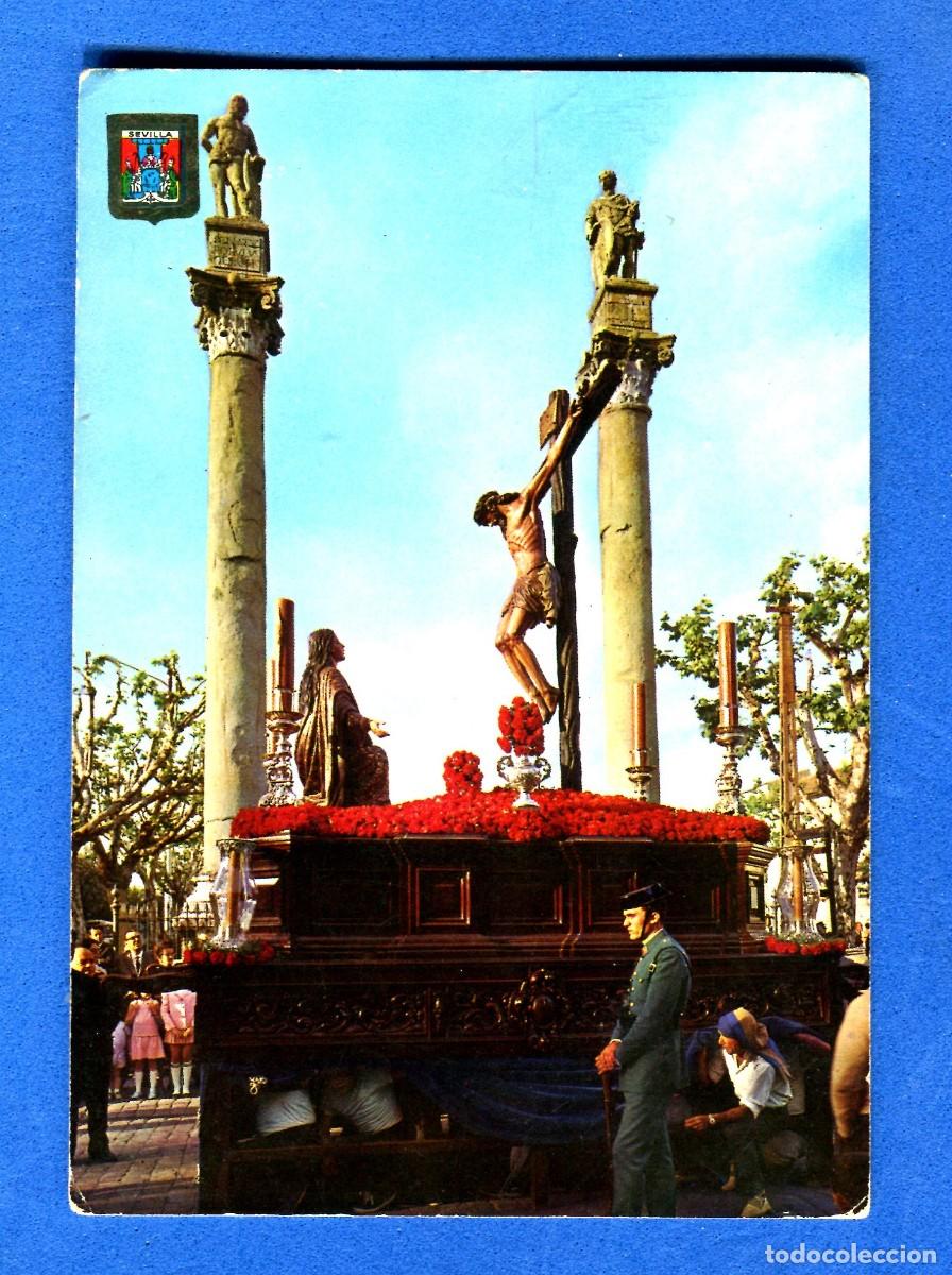 Postales: POSTAL SIN CIRCULAR SEVILLA SEMANA SANTA 246 CRISTO DE LA BUENA MUERTE EDITA ESCUDO DE ORO
