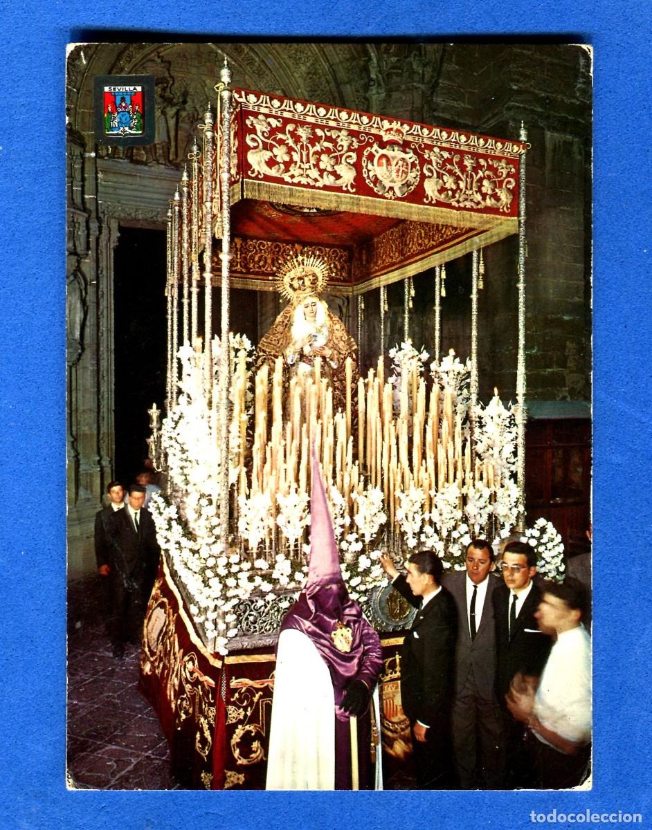 Postales: POSTAL ESCRITA PERO NO CIRCULADA SEVILLA SEMANA SANTA 178 LA VICTORIA EDITA ESCUDO DE ORO