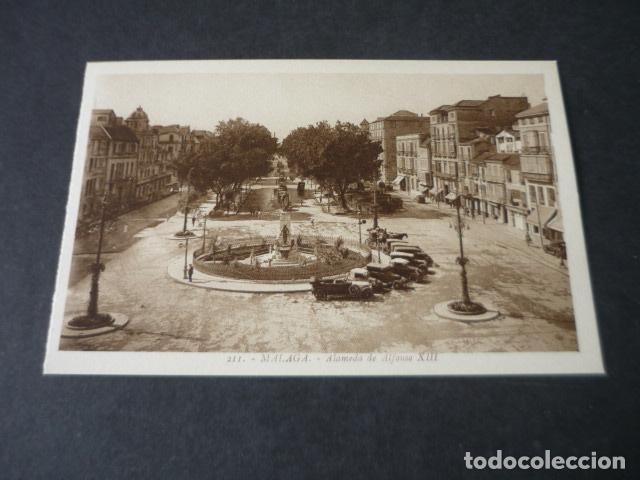 Postcards: MALAGA ALAMEDA DE ALFONSO XIII