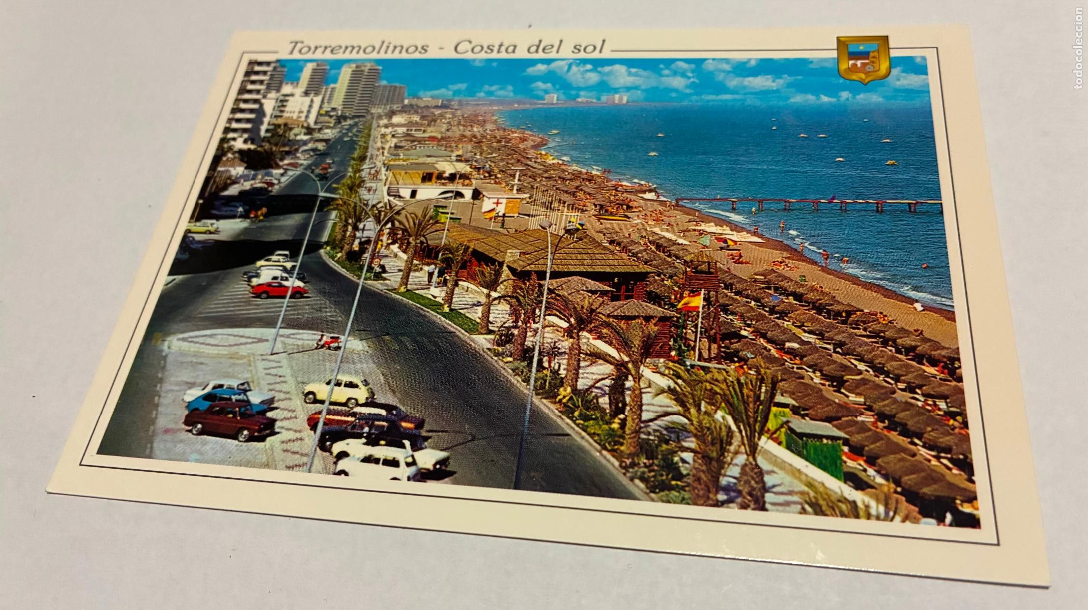 Postales: POSTAL TORREMOLINOS COSTA DEL SOL, PLAYA Y PASEO MARITIMO