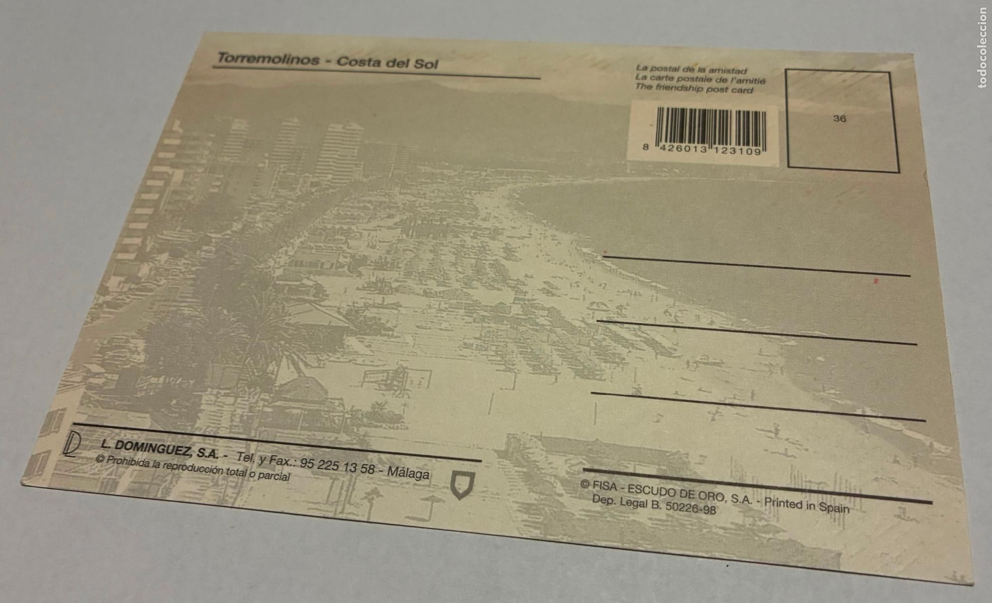 Postales: POSTAL TORREMOLINOS, COSTA DEL SOL, - Foto 2