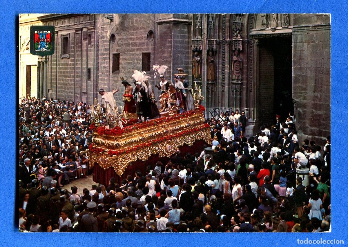 Cartoline: POSTAL ESCRITA PERO NO CIRCULADA SEVILLA SEMANA SANTA 197 PRESENTACION DE JESUS EDITA ESCUDO DE ORO