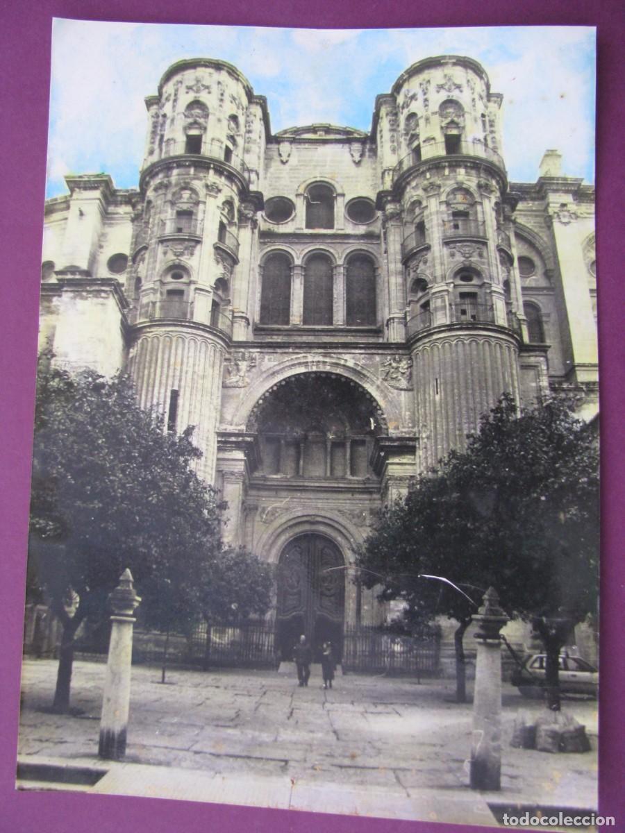 Postales: FOTO COLOREADA DE MALAGA. LA CATEDRAL 17,5X12,5 CM