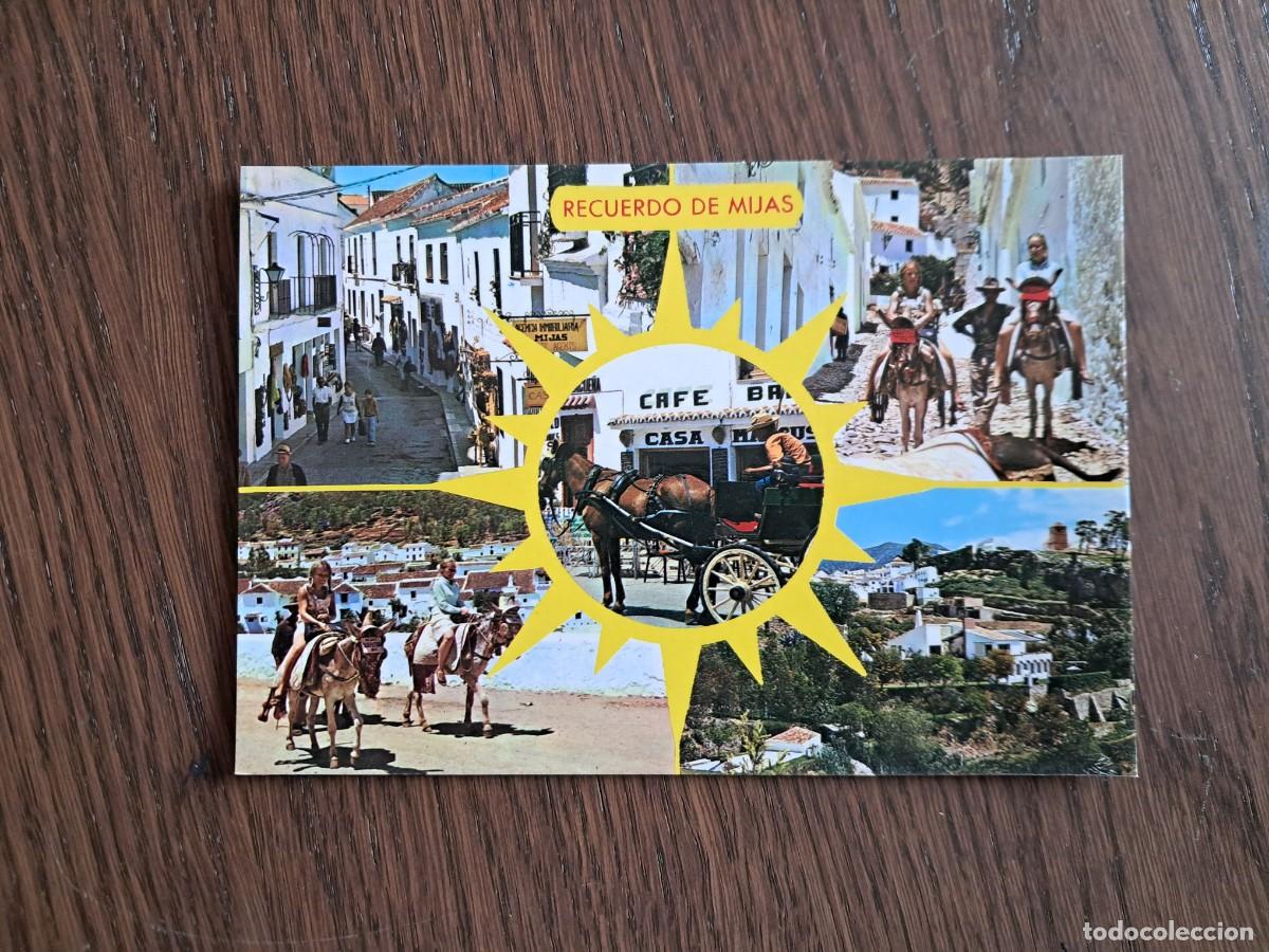 Postales: postal de Espa&ntilde;a, diferentes vistas de Mijas, M&aacute;laga. escrita.