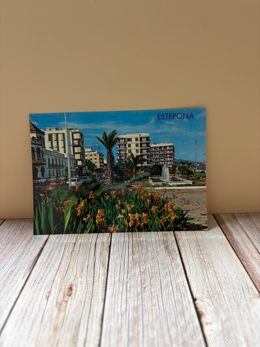 Postales: TARJETA POSTAL. M&Aacute;LAGA. 27.- ESTEPONA. COSTA DEL SOL. PASEO MAR&Iacute;TIMO. JARDINES. EDICIONES ARRIBAS