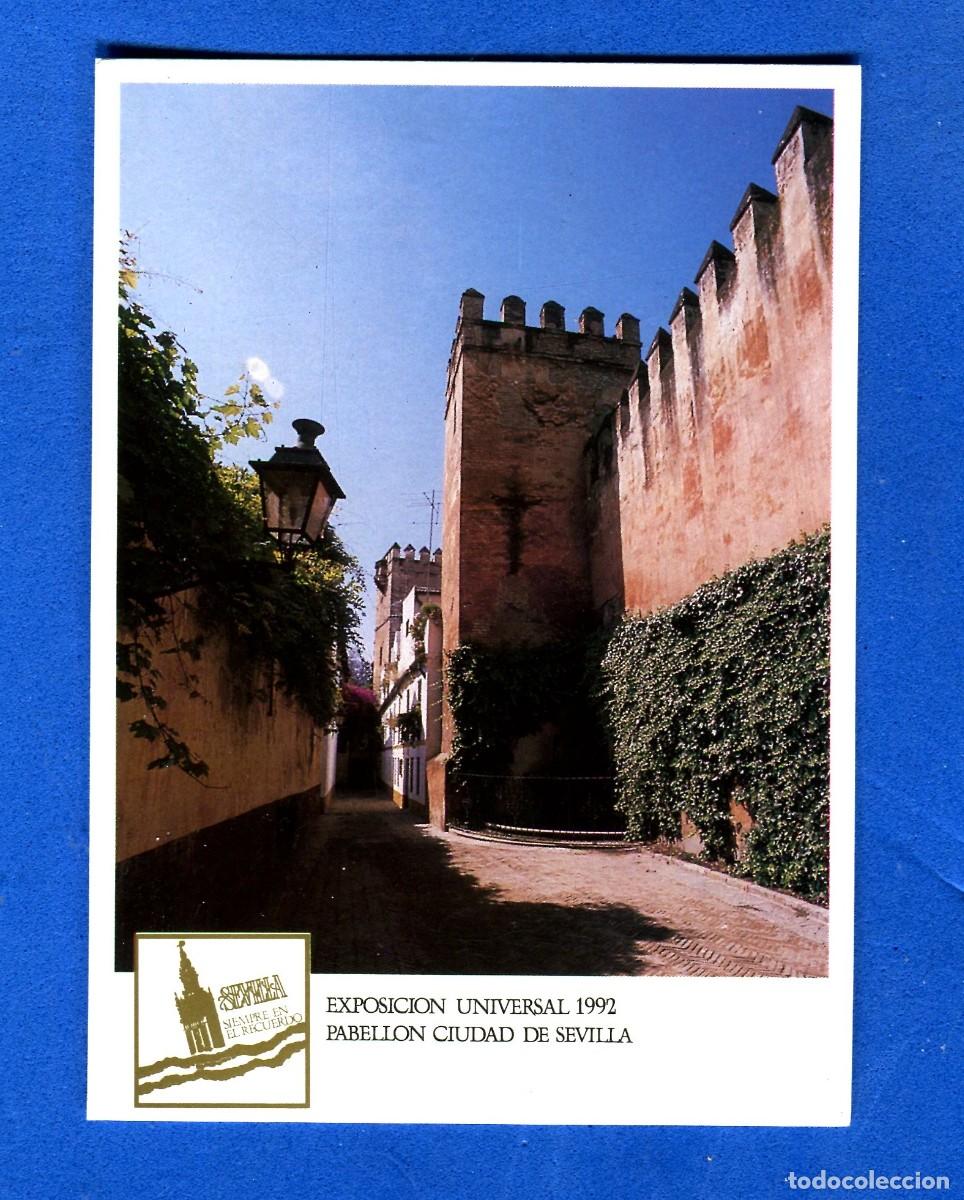 Postales: POSTAL SIN CIRCULAR EXPOSICION UNIVERSAL 1992 SEVILLA PABELLON CIUDAD DE SEVILLA EDITA BAEZ MAZA