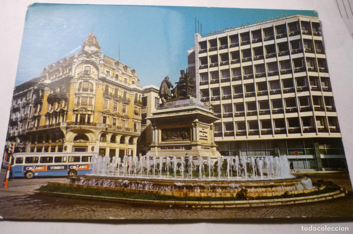 Postales: postal granada pl.isabel catolica -monumento colon