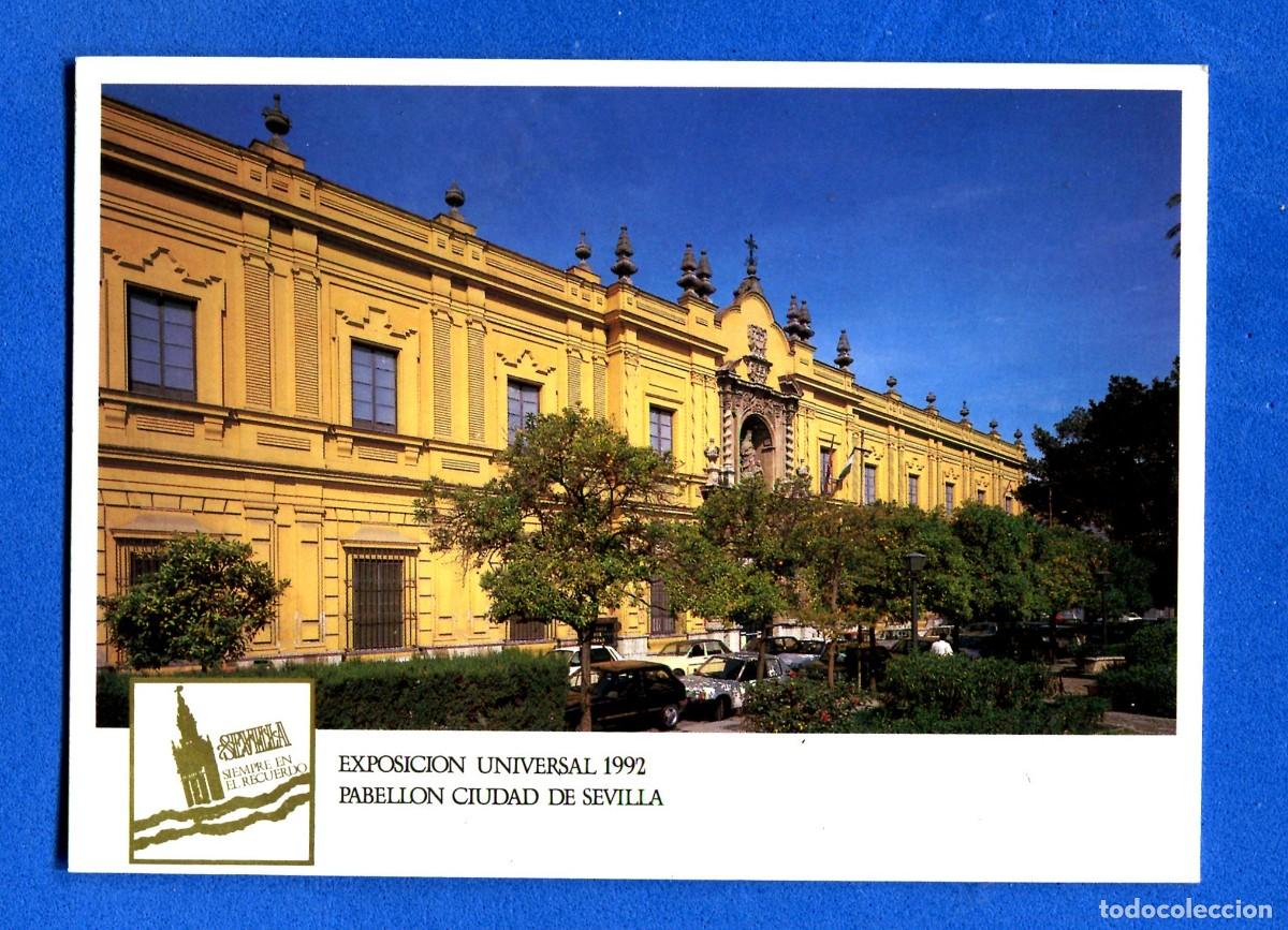 Postales: POSTAL SIN CIRCULAR EXPOSICION UNIVERSAL 1992 PABELLON CIUDAD DE SEVILLA EDITA SAEZ MAZAS