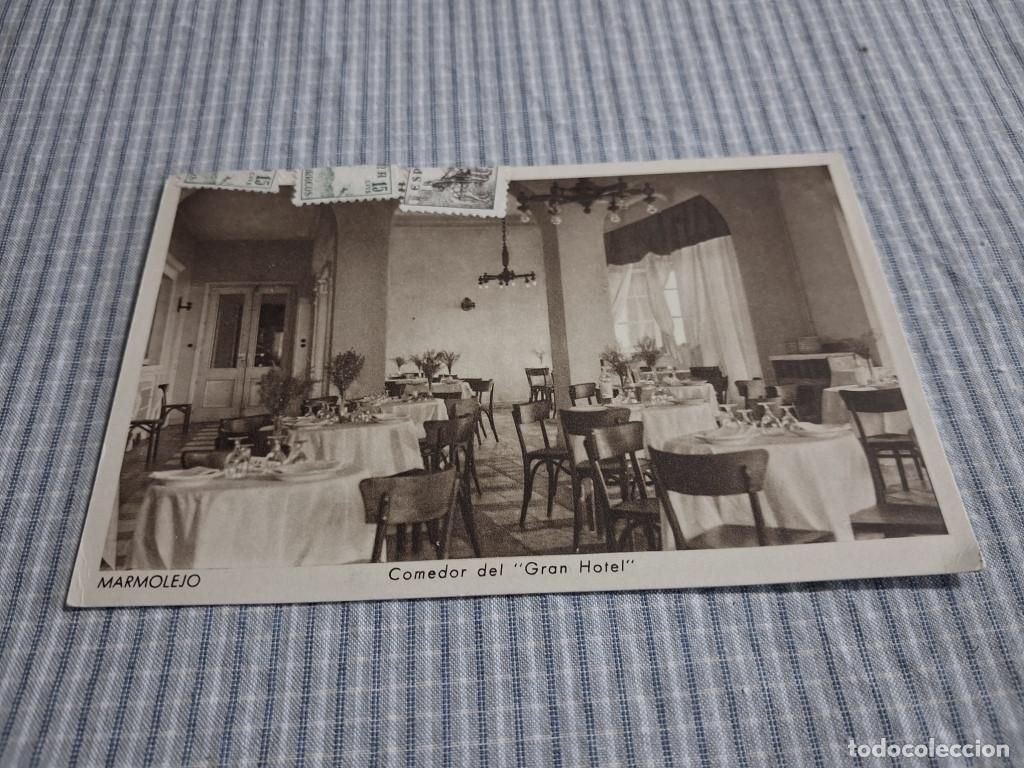 Postales: Postal antigua Ja&eacute;n. Marmolejo. Comedor Gran Hotel. Circulada