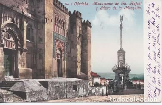 Postales: CORDOBA ESCRITA MANUMENTO A SAN RAFAEL DORSO SIN DIVIDIR