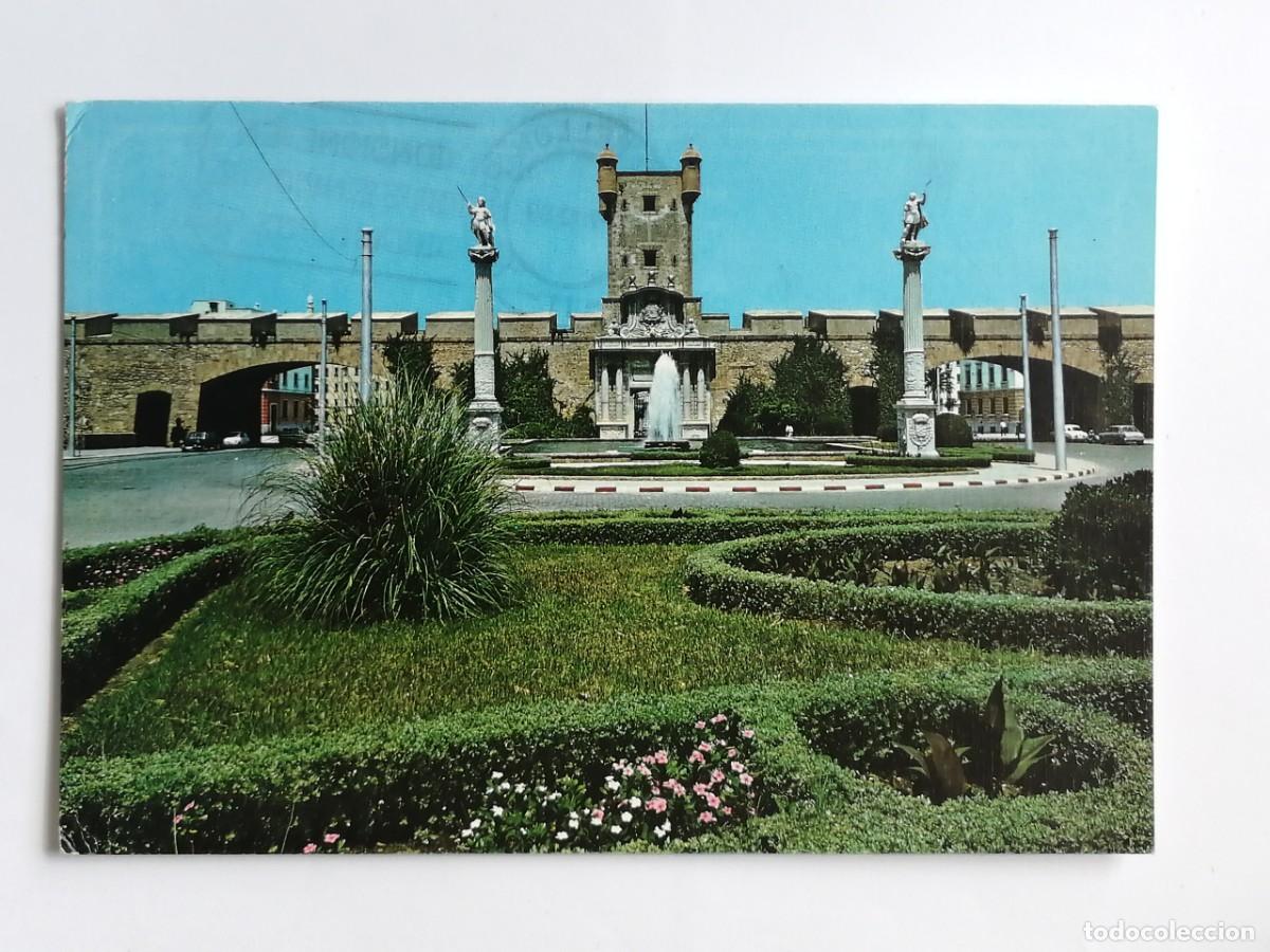 Postales: POSTAL 18639 MAT.PAB.POSTAL 1989-PAJARES 1060 CADIZ PUERTA DE TIERRA