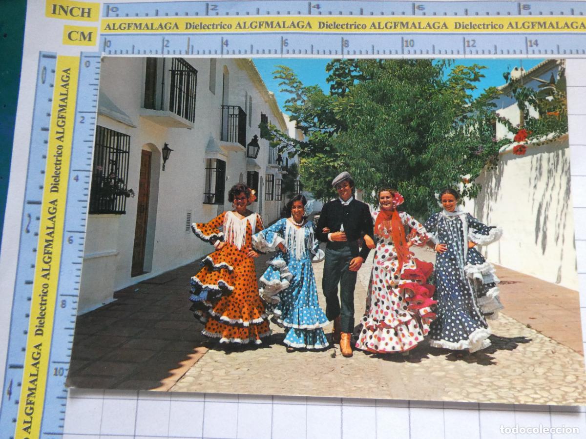 Postales: POSTAL DE M&Aacute;LAGA. A&Ntilde;O 1975. COSTA SOL ESCENA T&Iacute;PICA FOLKLORE ANDALUZ MUJERES 1136 BAENA. 2766