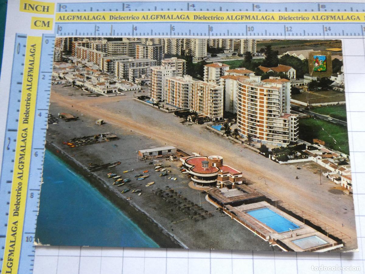 Postales: POSTAL DE M&Aacute;LAGA. A&Ntilde;O 1976. TORRE DEL MAR VISTA AEREA 20 ESCUDO ORO. 2768