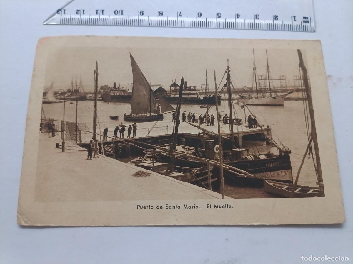 Postales: Puerto de Santa Mar&iacute;a, postal antigua, escrita