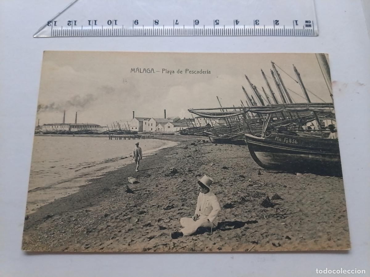 Postales: M&aacute;laga, postal antigua