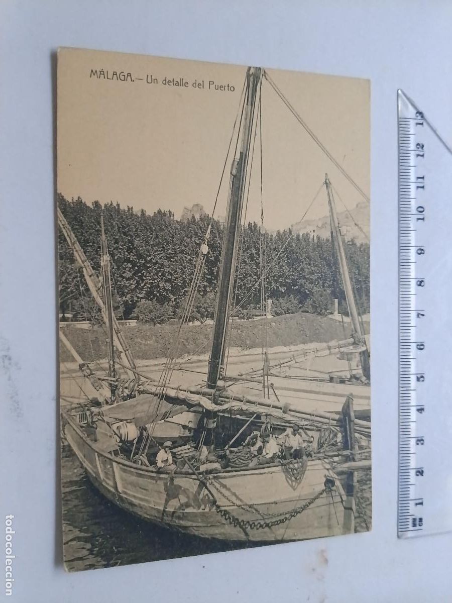 Postales: M&aacute;laga, postal antigua